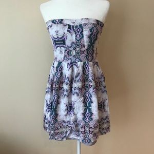 Jack by B.B. Dakota strapless tribal mini dress